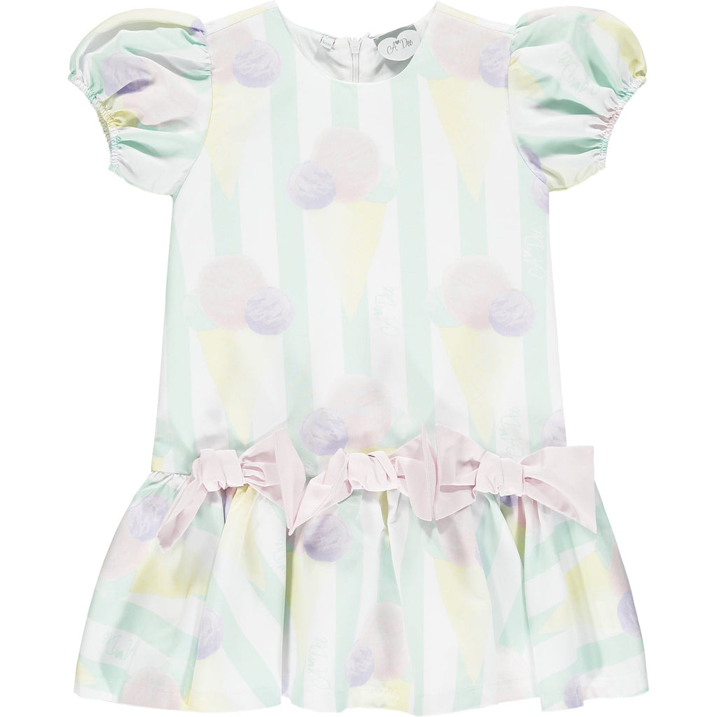 A Dee Odean Ice Cream Print Girls Dress