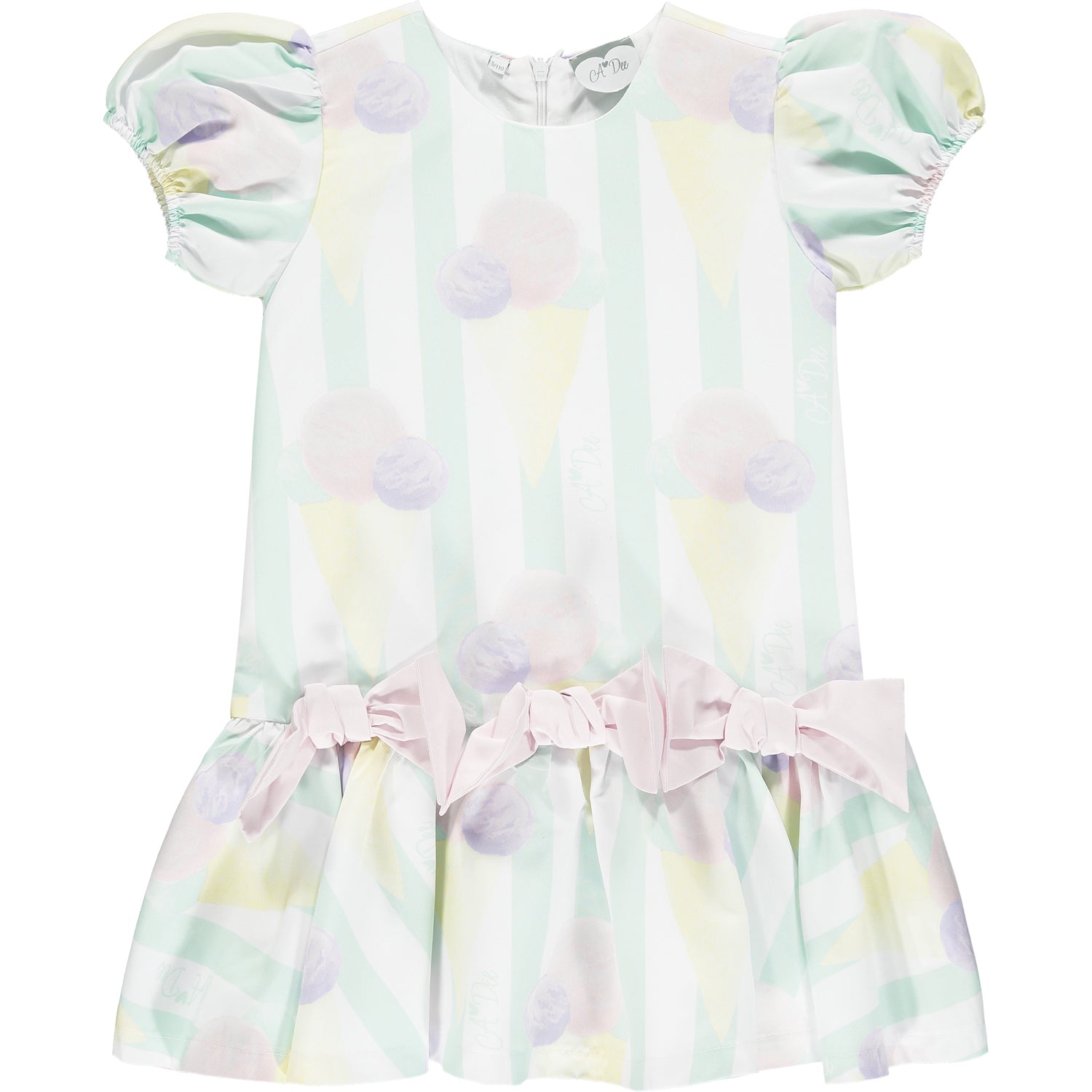 A Dee Odean Ice Cream Print Girls Dress