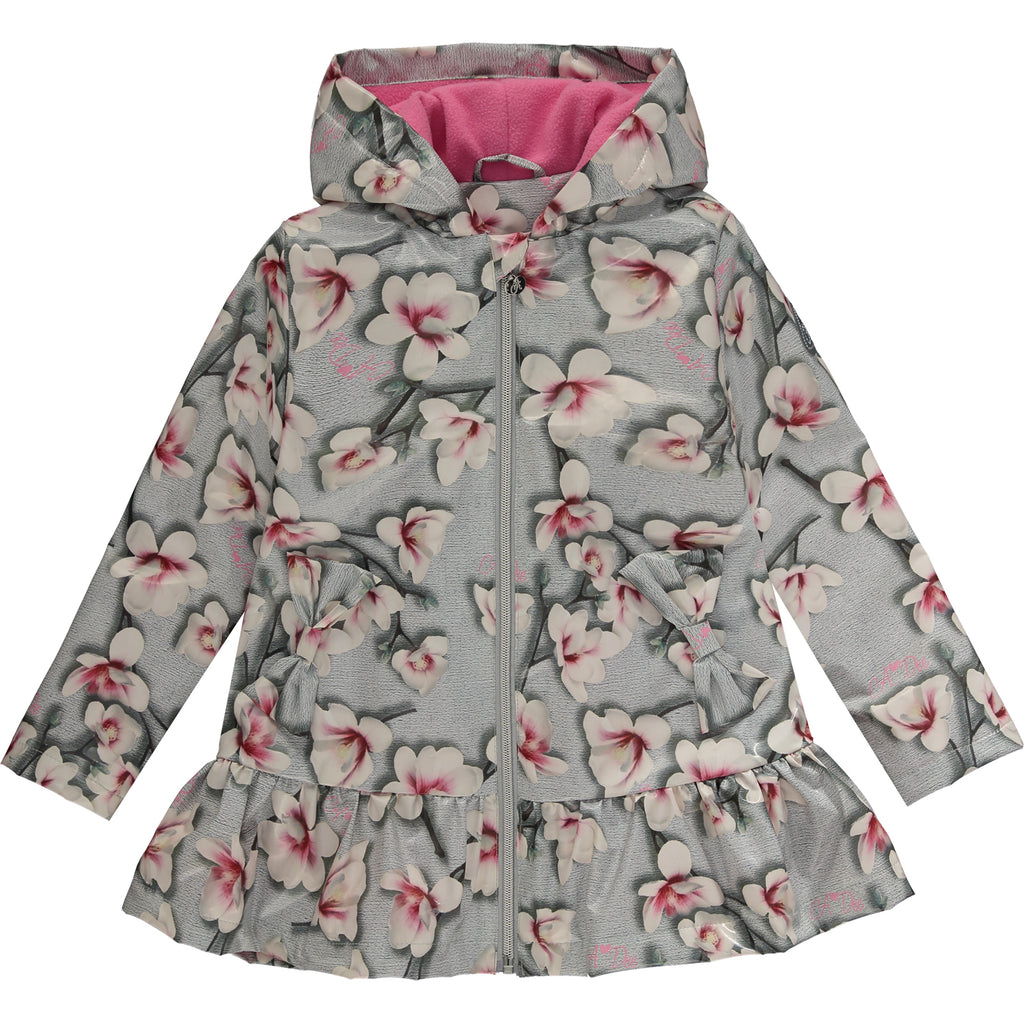AW21 A DEE Girls Piper Grey Magnolia Raincoat