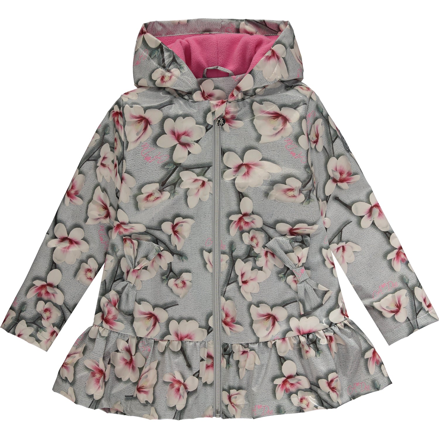 AW21 A DEE Girls Piper Grey Magnolia Raincoat