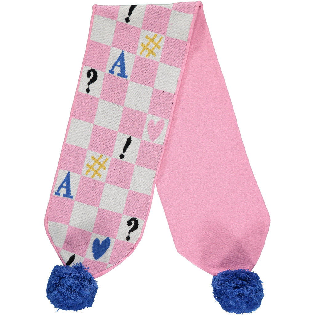 AW21 A DEE Girls Shona Newspaper Knitted Scarf