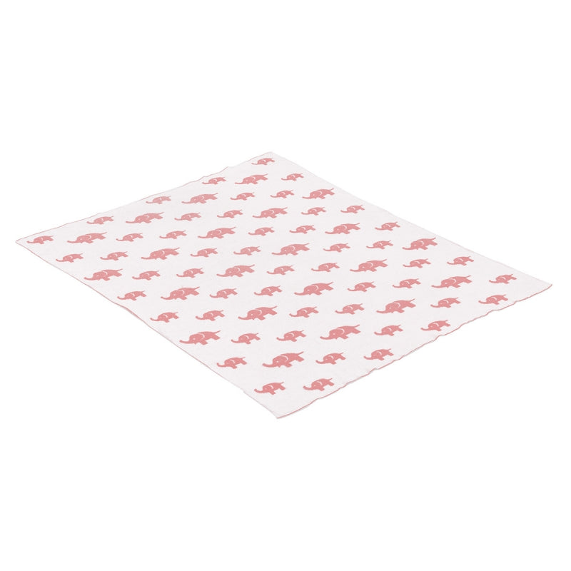 CAMBRASS Elephant Baby Blanket - Coral