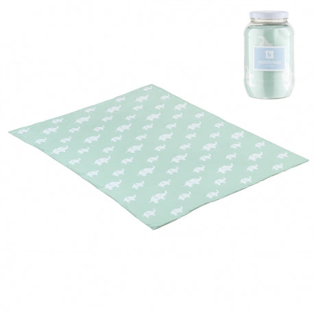Cambrass Baby Blanket - Mint Elephant 3