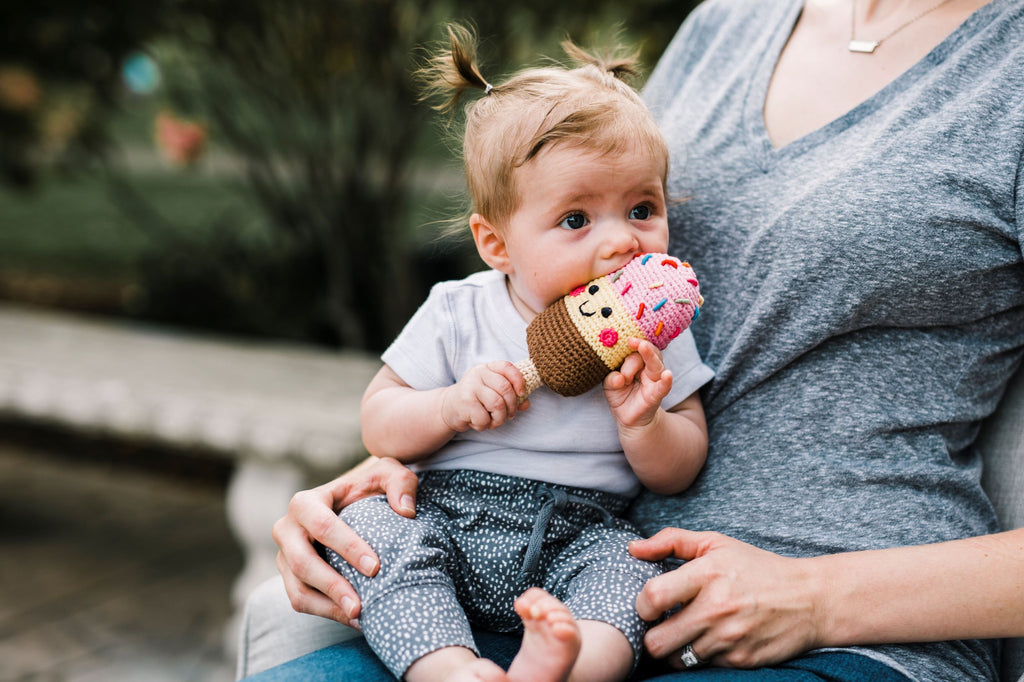 BEST YEARS  Fairtrade Cotton Ice Lolly Baby Rattle