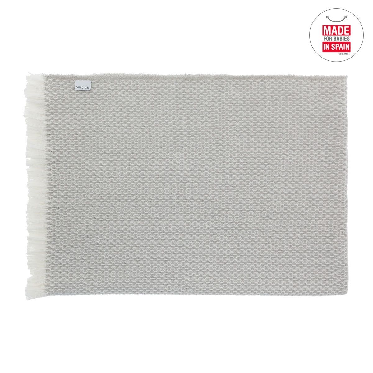 Cambrass Grey Baby Blanket at Ninos Y Ninas