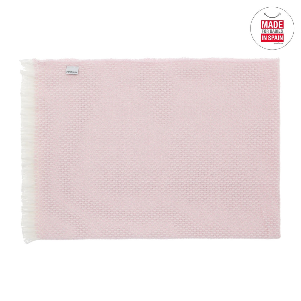 Cambrass pink baby blanket at Ninos Y Ninas