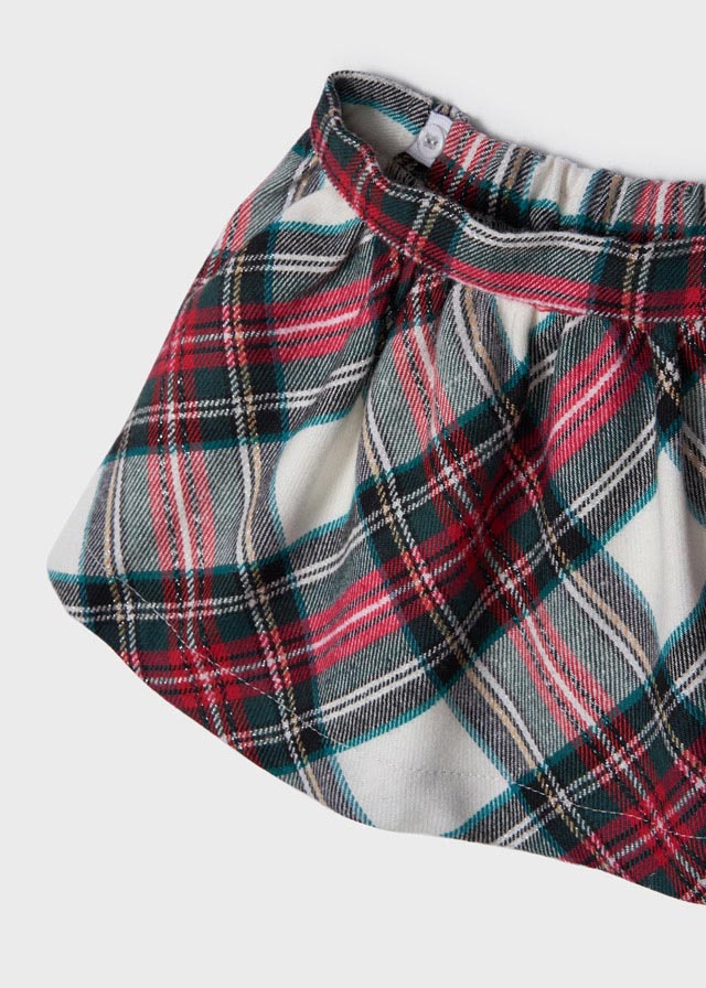 Childrens red tartan clearance skirt