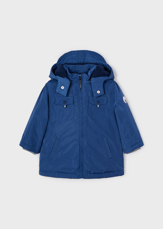 MAYORAL Mini Boys Blue Coat with Gilet - 2422