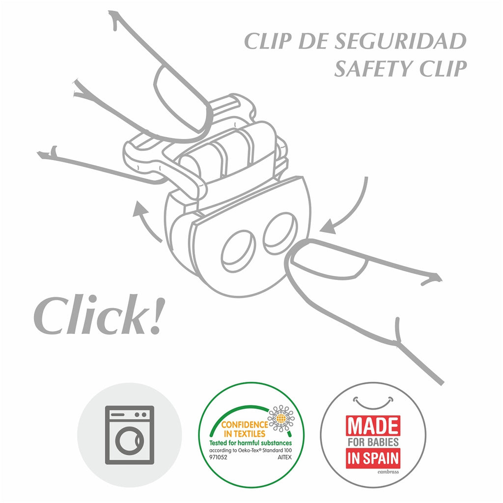 CAMBRASS Grey Polka Dot Dummy Clip 