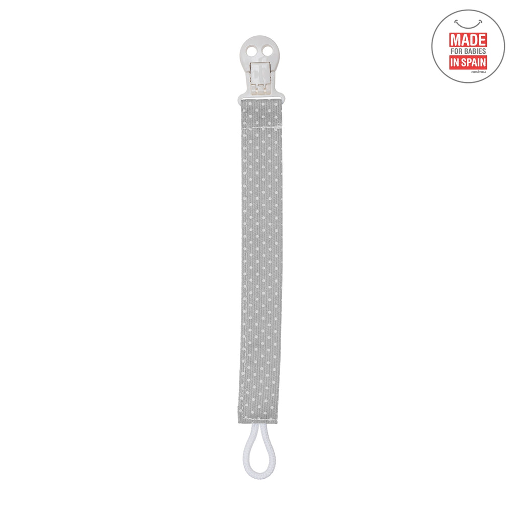 CAMBRASS Grey Polka Dot Dummy Clip 