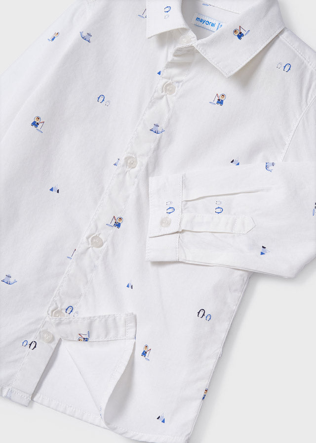 MAYORAL Mini Boys Cotton Print Shirt - 2163