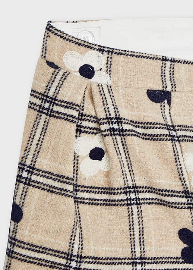 AW21 MAYORAL Girls Flower Embroidered Shorts - 4208