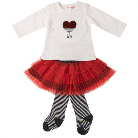 AW20 Babybol Tulle Skirt Set with Tights