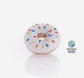Best Years Fairtrade Cotton White Sprinkles Donut Knitted Baby Rattle