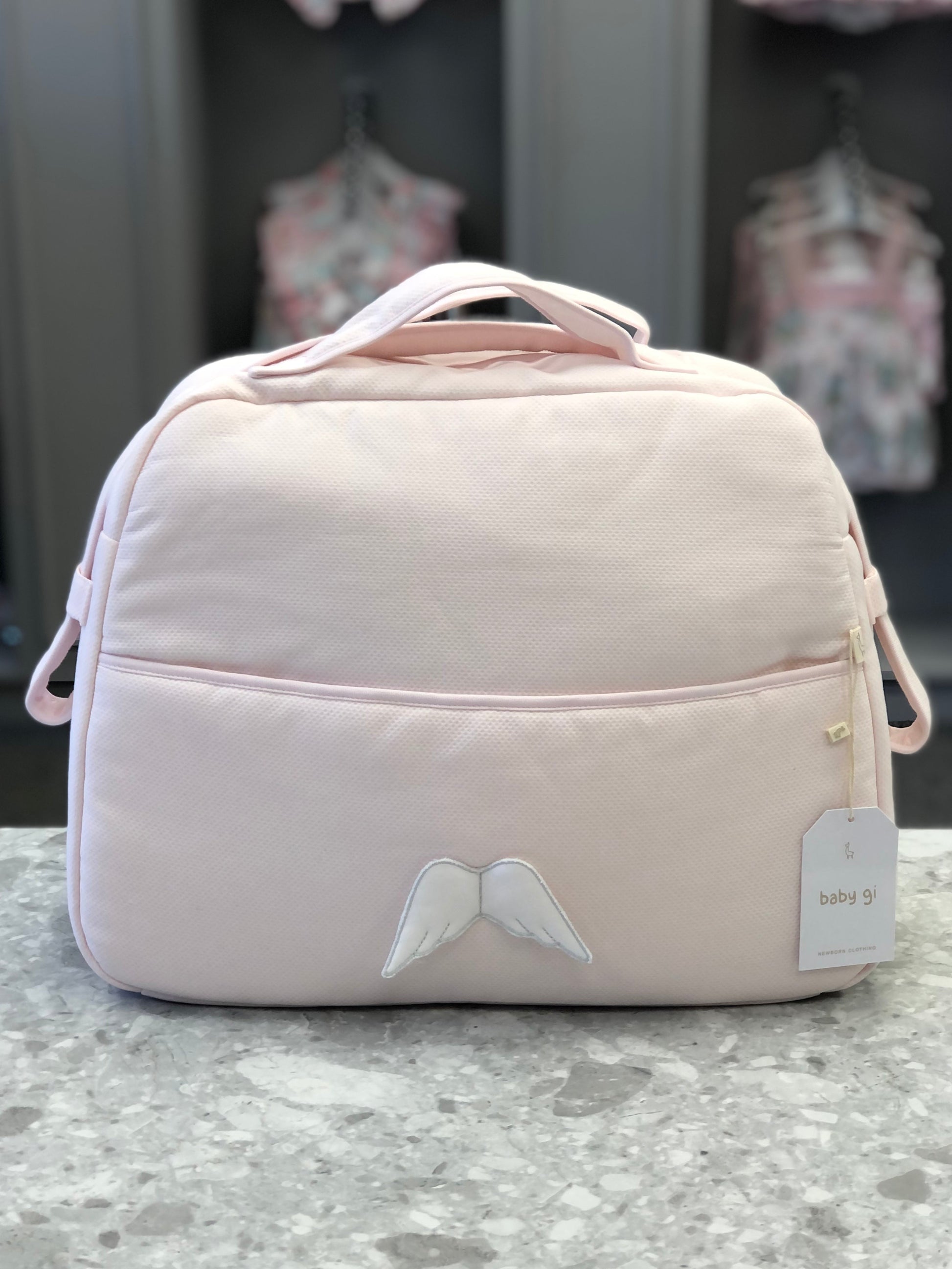 SS22 BABY GI Angel Wings Pink Baby Changing Bag