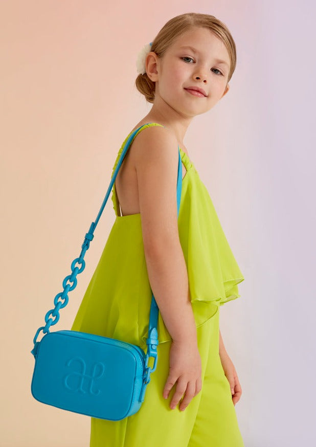 SS23 ABEL & LULA Girls Turquoise Logo Bag