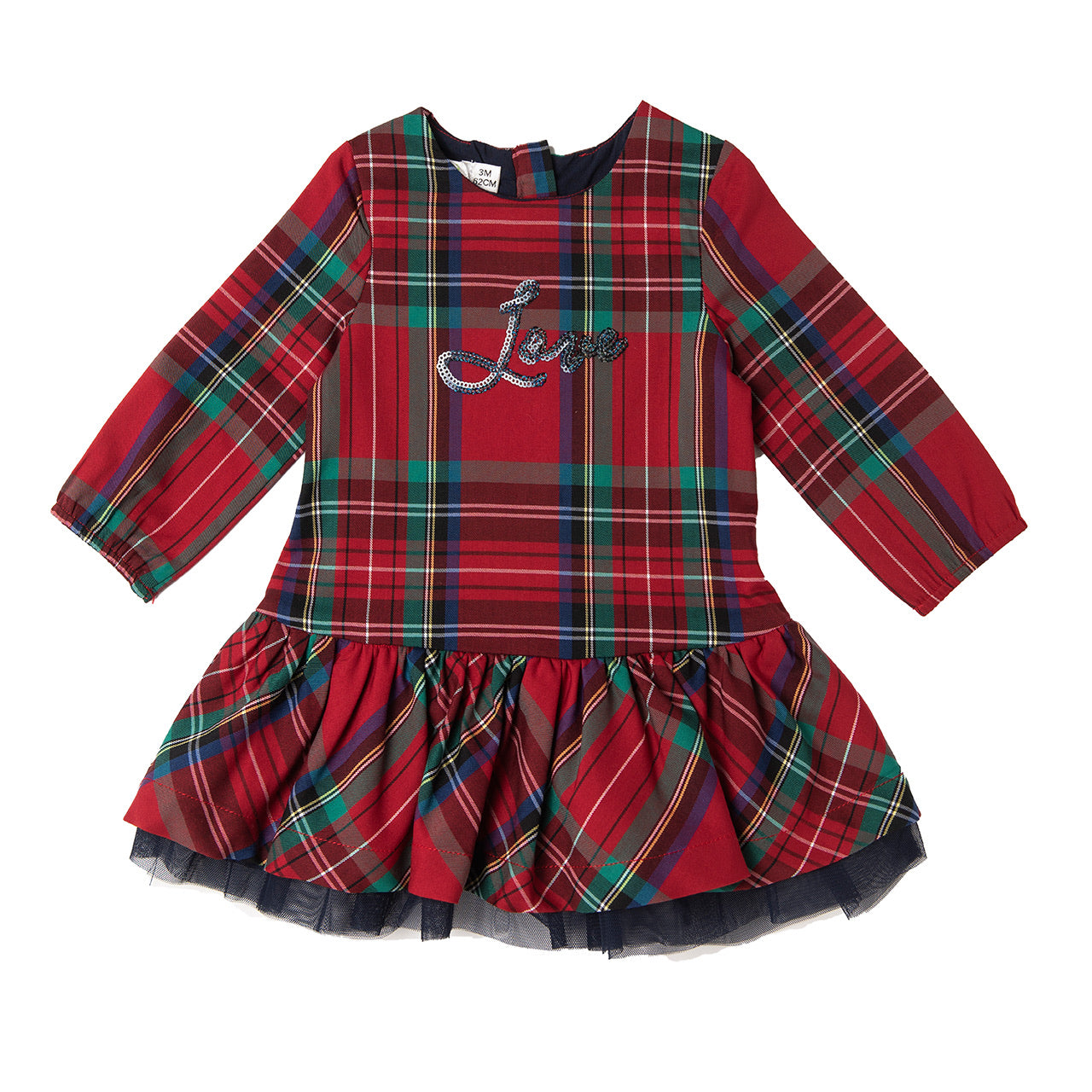 AW20 Babybol Tartan & Tulle Dress