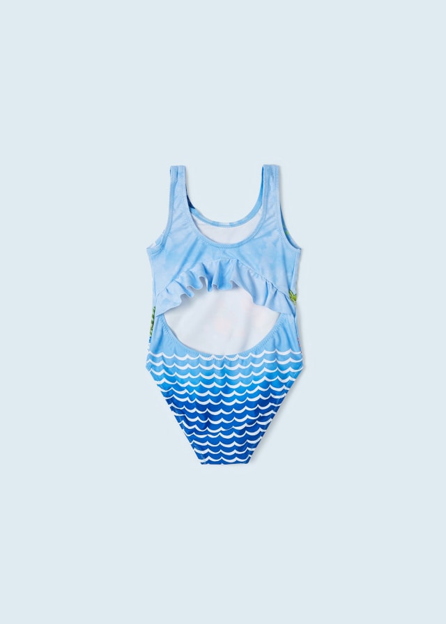 MAYORAL Girls Blue Mermaid Swimsuit - NON RETURNABLE