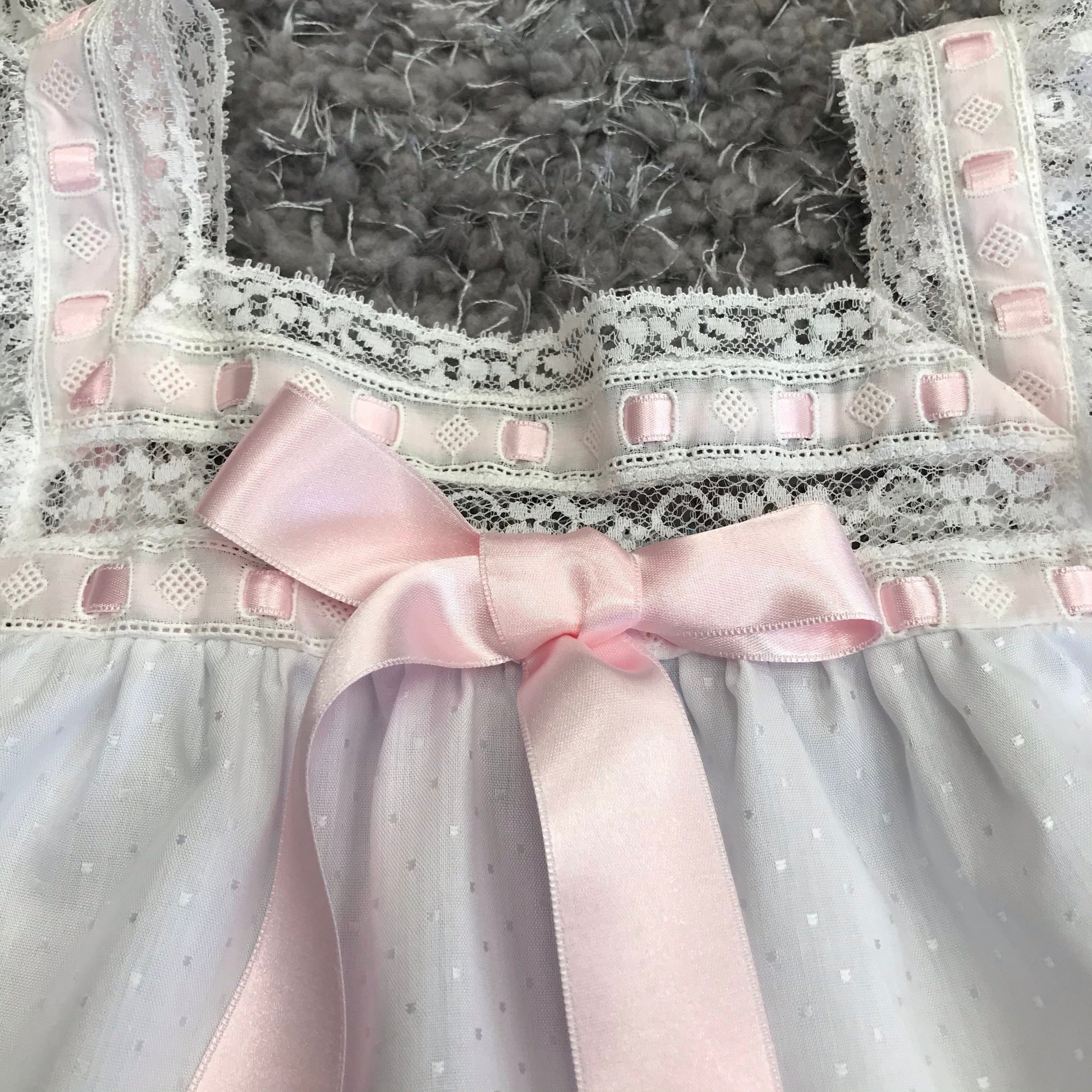 Salero Lenceria Glitter White & Pink Cotton Pyjamas