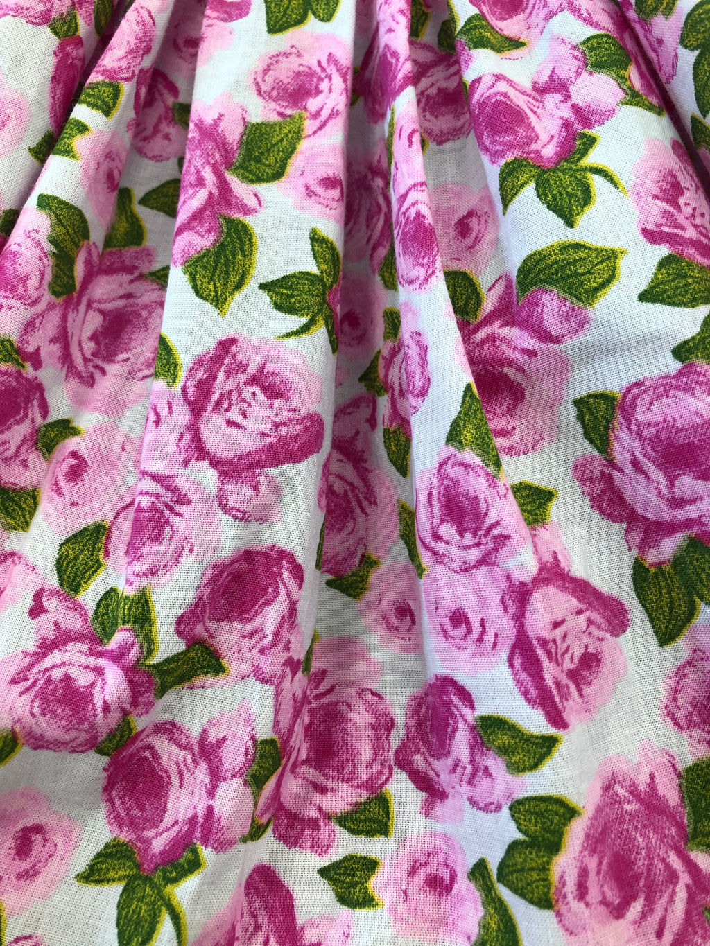 LOLITTOS Baby Girls Pink Floral Rose Puffball Dress