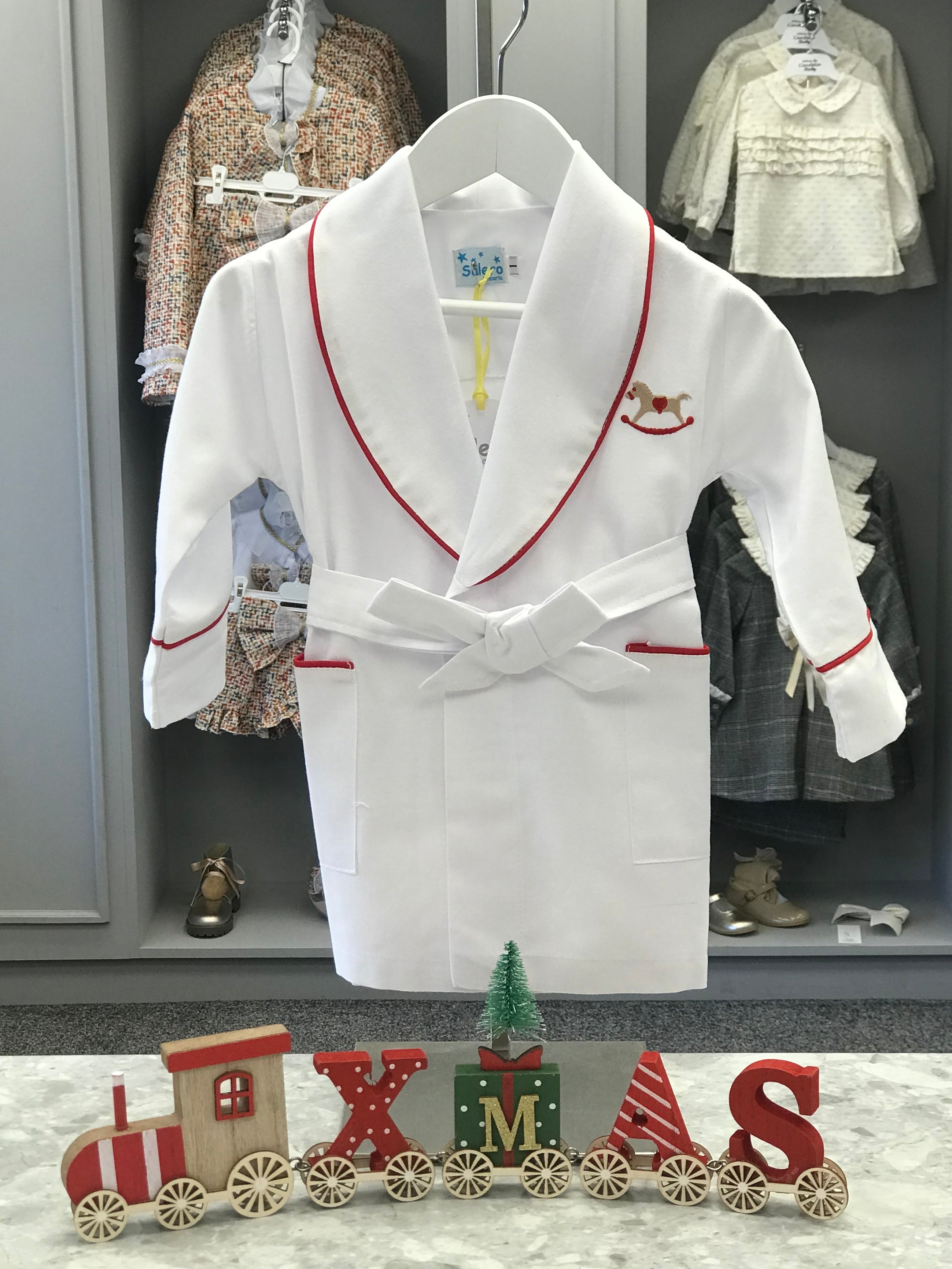 Personalised Red Santa Christmas Dressing Gown | My 1st Years