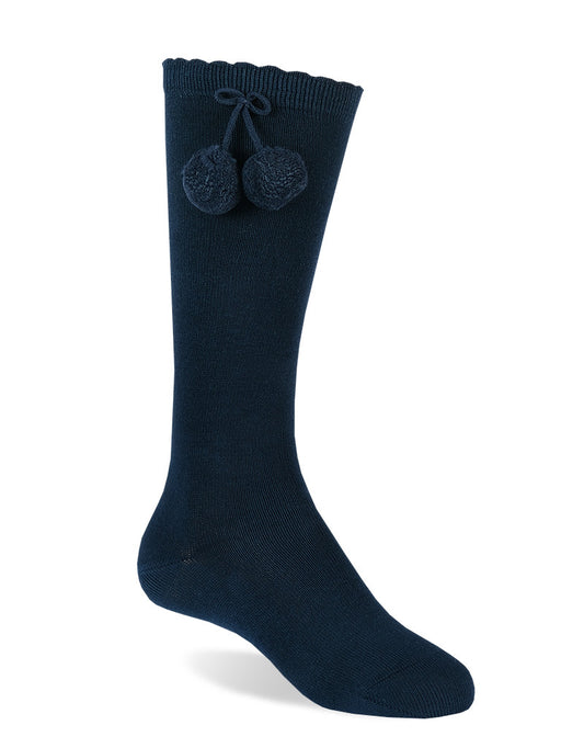 JC CASTELLA Pom Pom Socks - Navy