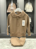 AW22 RAHIGO Girls Cable Knit Camel Tracksuit - 22234