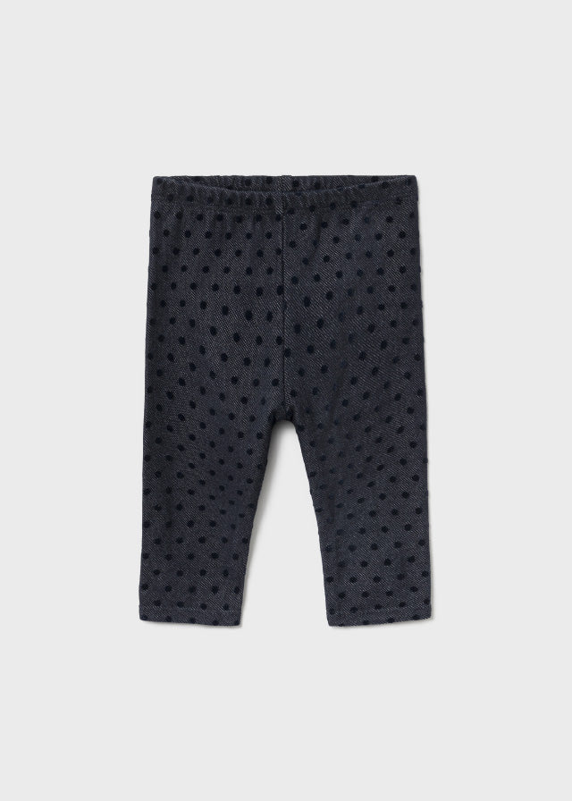  MAYORAL Baby Girls Navy Polka Dot Leggings - 2711