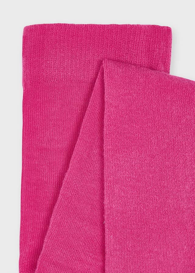 MAYORAL Girls Fuchsia Plain Knitted Tights