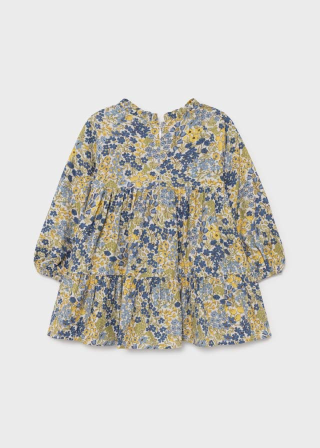 AW21 MAYORAL Baby Girls Olive Liberty Floral Dress - 2919