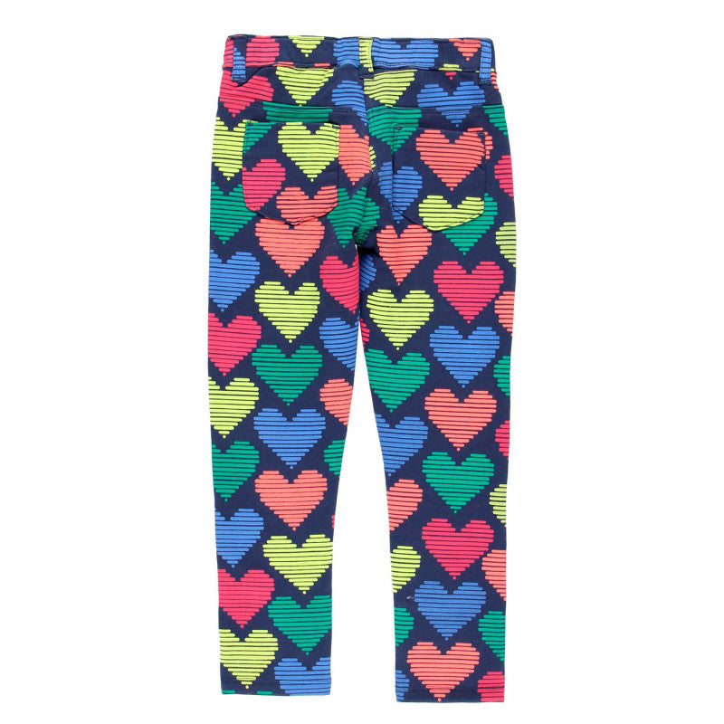 AW19 Boboli Girl Rules Heart Print Trousers - 2440
