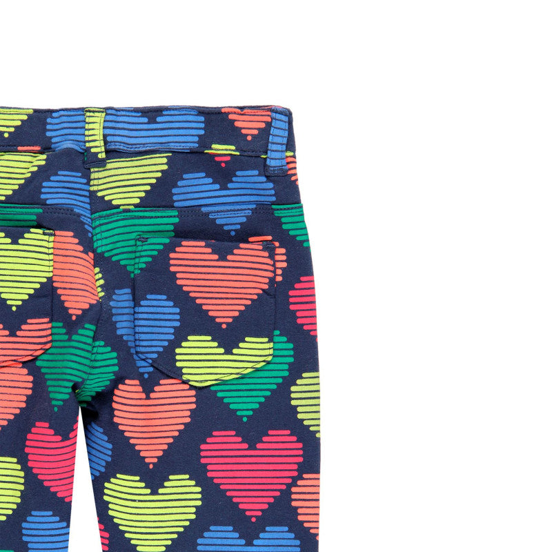 AW19 Boboli Girl Rules Heart Print Trousers - 2440