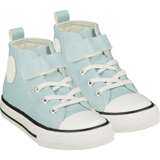 MITCH & SON Boys Chuck Blue Canvas High Top Trainers - CLEARANCE SALE